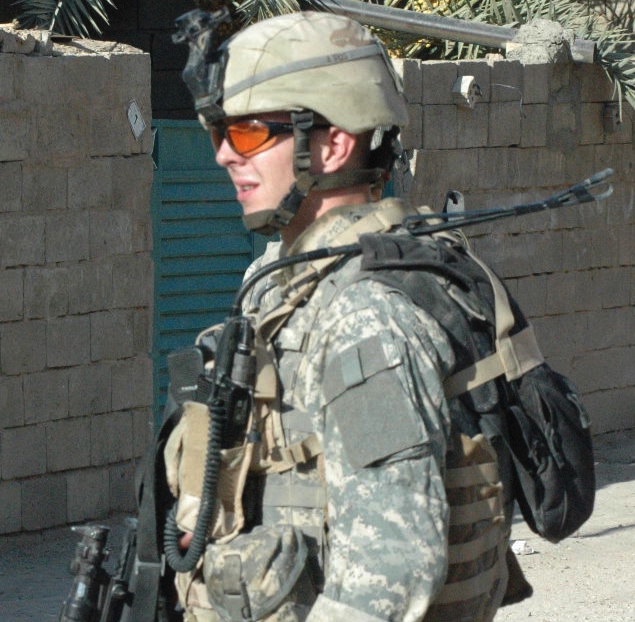 Member of Operational Detachment Thunder, First Armored Division, First Brigade Combat Team, 1/37 Armored Battalion